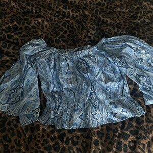 Blue forever 21 flowy top